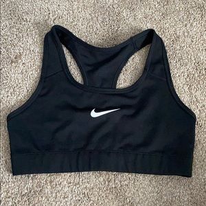 Black Nike sports bra